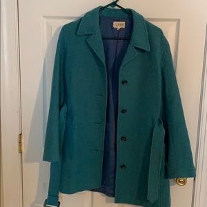 J. Crew Wool Belted Peacoat Size Medium